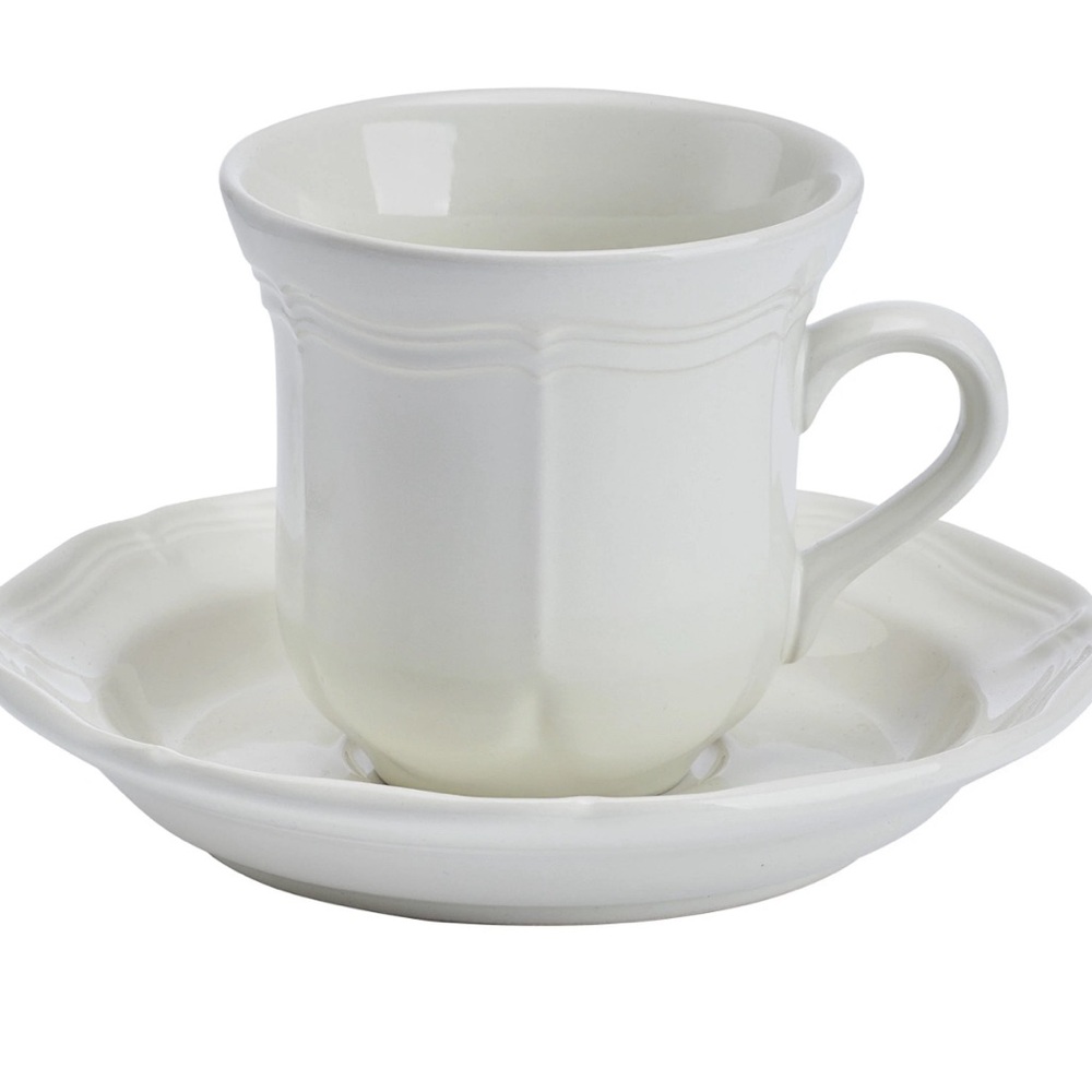 Mikasa French Countryside Tea Cup & Saucer Set 4